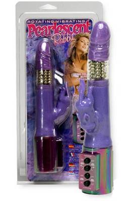 Perli�kov� vibr�tor - purple Rabbit